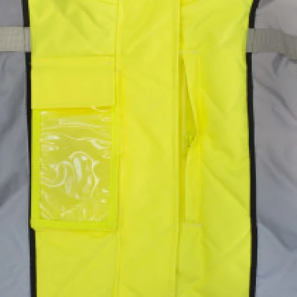 Women's Class 3 Quilted Bomber Jacket - Green/ Orange #SJ930-3-Logo (Logo Included) - Image 3