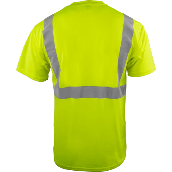Hi Vix Tee, Safety Lime T-Shirt, 1 EA #1805-L (Logo Included) - Image 2