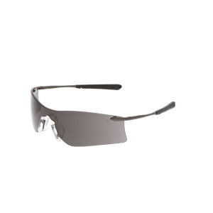 T4 Series Safety Glasses with Gray Lens UV-AF® Anti-Fog Coating Curved Frameless Lens Design, MOQ 12, #T4112AF