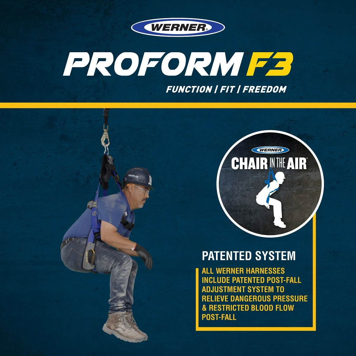 ProForm™ F3 H063102 Climbing/Construction Harness, Quick Connect Legs (M/L) #H063102 - Image 3