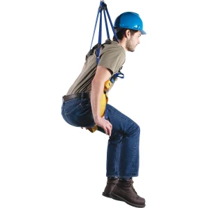 LITEFIT™ H332102 Construction (Back and Hip D-Rings) Harness, Tongue Buckle Legs (M/L)