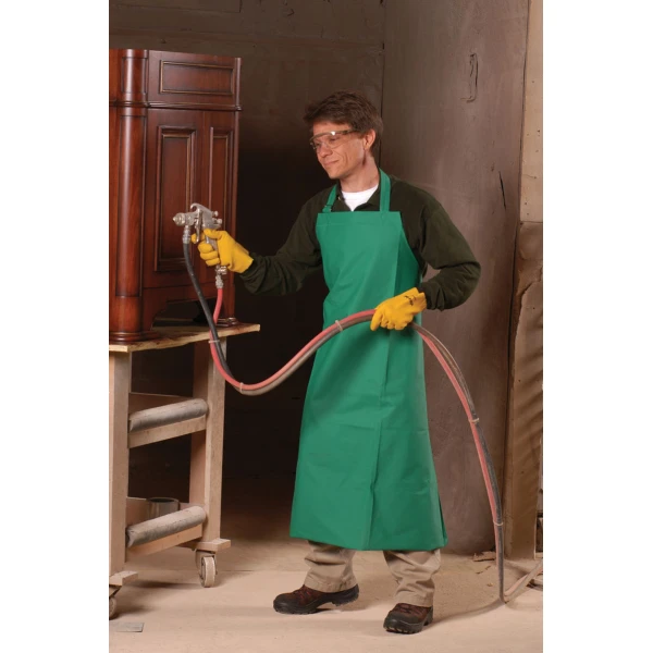 Green PVC on Polyester Apron, 1EA #368R5 - Image 2