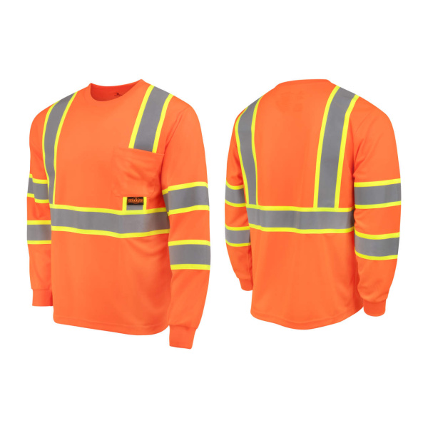 Class 3 Mesh Long Sleeve T-Shirt with Contrast Trim,  1 EA #ST41-3 - Image 2