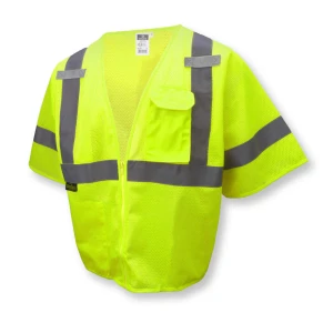 SV3 Economy MeshType R Class 3 Vest, Hi-Vis Green, 1EA #SV3ZGM