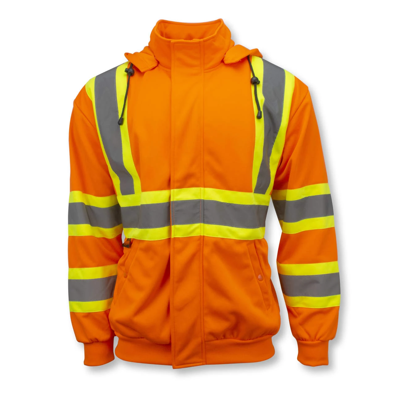 High Neck Zip Front X-Back Hooded Sweatshirt, 1 EA #SW01X-2 - Image 3