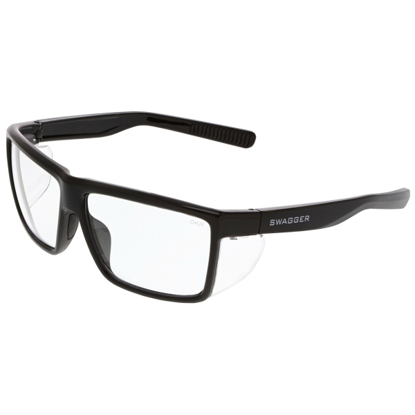 Swagger® SR2 Series Safety Glasses, Soft TPR Nose Pad and Temple Ends, Detachable Side Shields , 12/BX #SR212 - Image 2