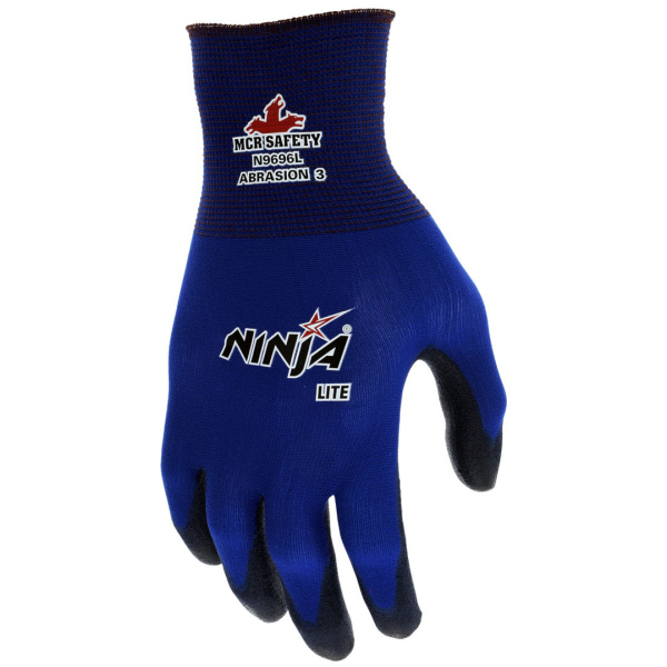 Ninja® Lite Work Gloves - 18 Gauge Blue Nylon Shell, 1 DZ #N9696