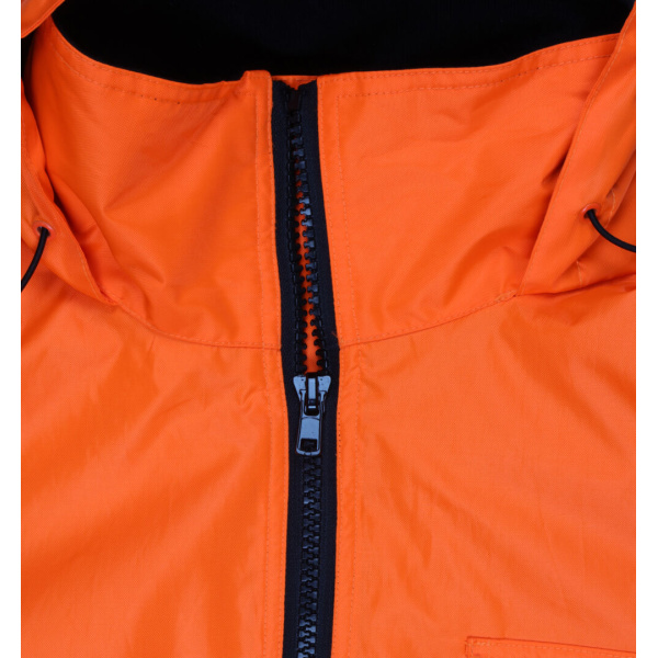 Two Tone Value Bomber Quilted Rain Jacket with Silver Reflective Stripes, Type R Class 3, 1 EA #VBBQCL3 - Image 9