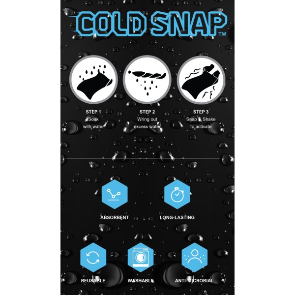 Cooling Towel, Cold Snap™, Blue: #CT100 - Image 5