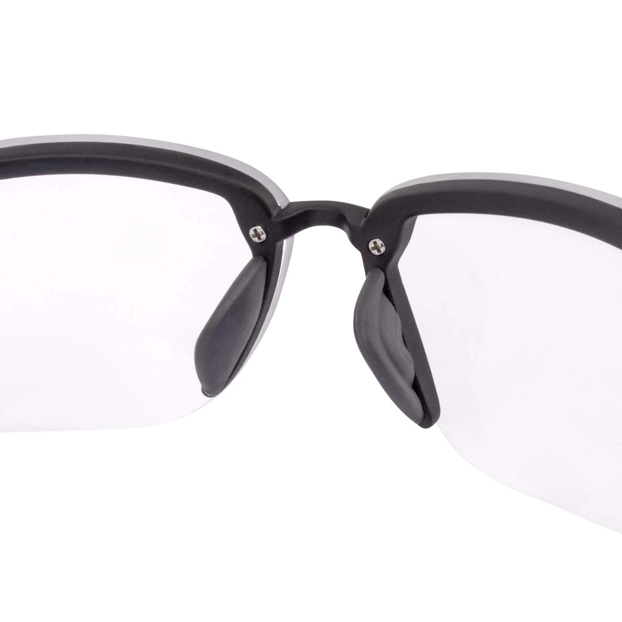 Crossfire ES5W Premium Safety Eyewear, Matte Black Frame, Clear Lens, MOQ 12, #1224W - Image 2