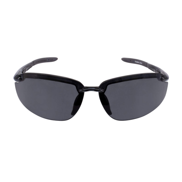 Crossfire ES5W Premium Safety Eyewear, Crystal Black Frame, Smoke Lens, 1 DZ #1241W - Image 6