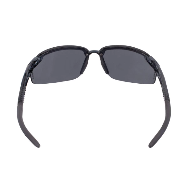 Crossfire ES5W Premium Safety Eyewear, Crystal Black Frame, Smoke Lens, MOQ 12, #1241W - Image 5