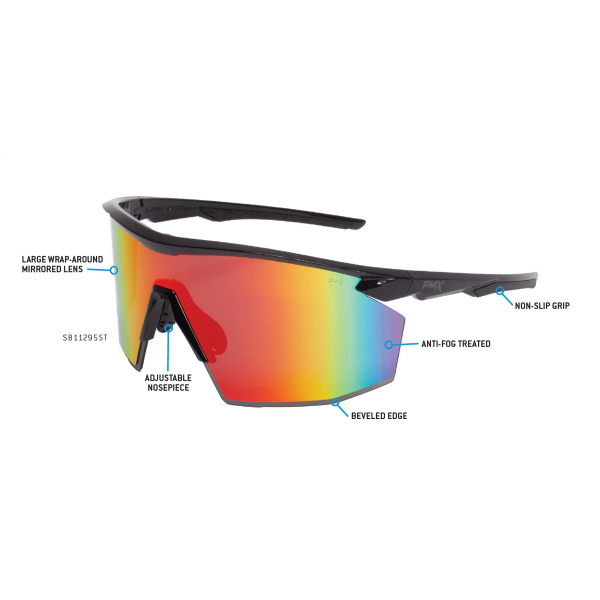 PMXSPEC, Half Frame, Standard Anti-fog Safety Glasses, 12/BX #SB11295ST - Image 2