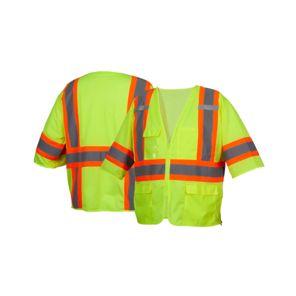 RVZ36 Series Class 3 Mesh Surveyor - Lime - Vest, 1 EA #RVZ3610 - Image 3