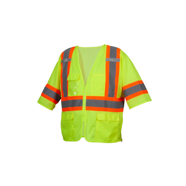 RVZ36 Series Class 3 Mesh Surveyor - Lime - Vest, 1 EA #RVZ3610