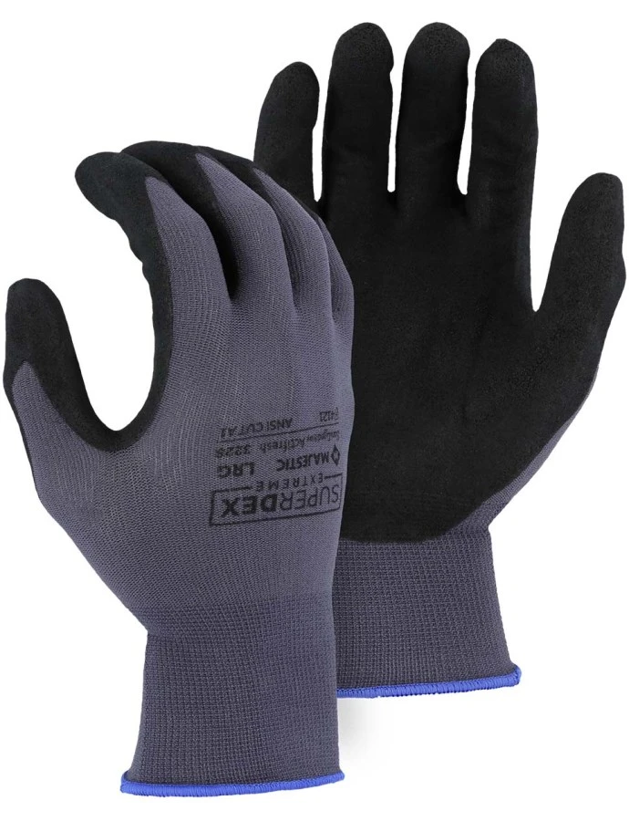 SuperDex Micro Foam Nitrile Palm Coated Glove on Nylon Shell, 1 DZ #3228-Logo (Logo Included)