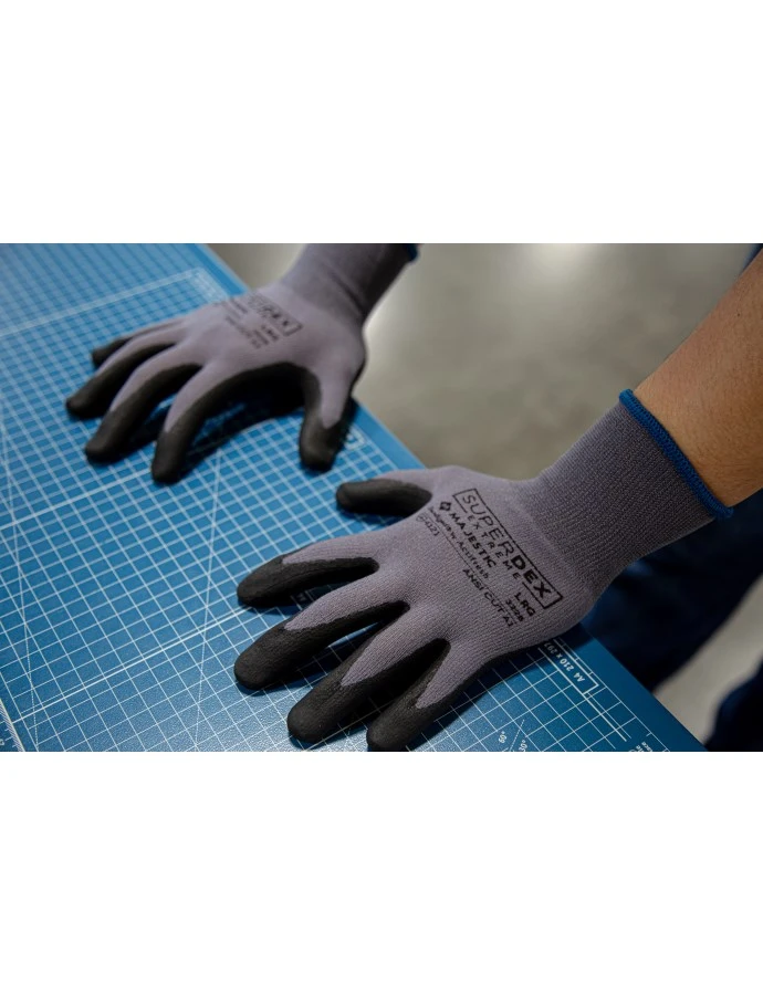 SuperDex Micro Foam Nitrile Palm Coated Glove on Nylon Shell, 1 DZ #3228-Logo (Logo Included) - Image 2