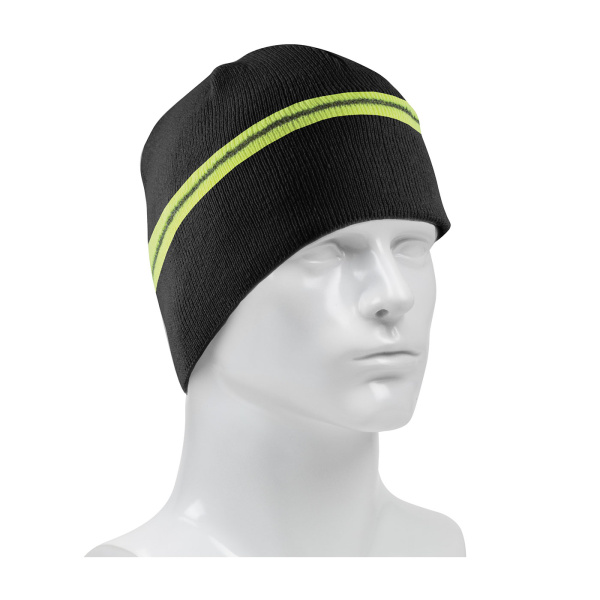 Winter Beannie Cap with Reflective Stripe  #360-BEANNIE - Image 3