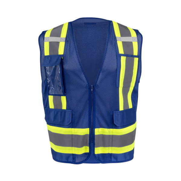 Radians SV6P-1 Type O Class 1 Mesh Surveyor Vest, Blue, 1 EA #SV6P-1 - Image 4