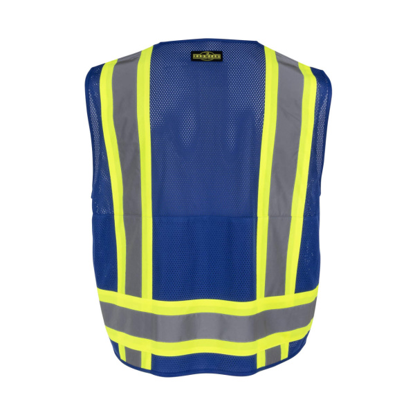 Radians SV6P-1 Type O Class 1 Mesh Surveyor Vest, Blue, 1 EA #SV6P-1 - Image 5