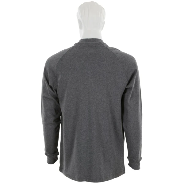 FR Long Sleeve Henley Gray #H1G(S-XL) - Image 2