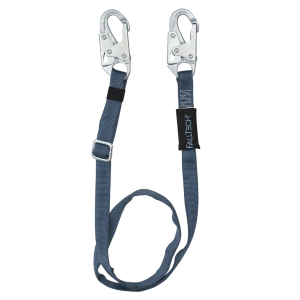 Adjustable Restraint Lanyard; Web, 4' to 6' with Snap Hooks #8209