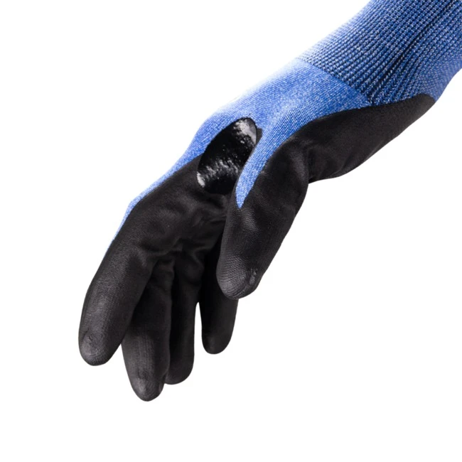 Helix 21g A4 HPPE/Steel knit with Ultra Thin Foam Nitrile Palm Coating #3025 - Image 3