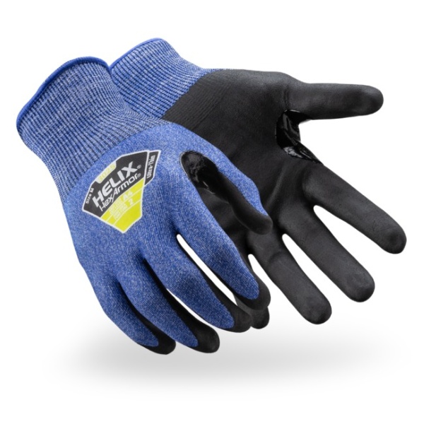 Helix 21g A4 HPPE/Steel knit with Ultra Thin Foam Nitrile Palm Coating #3025