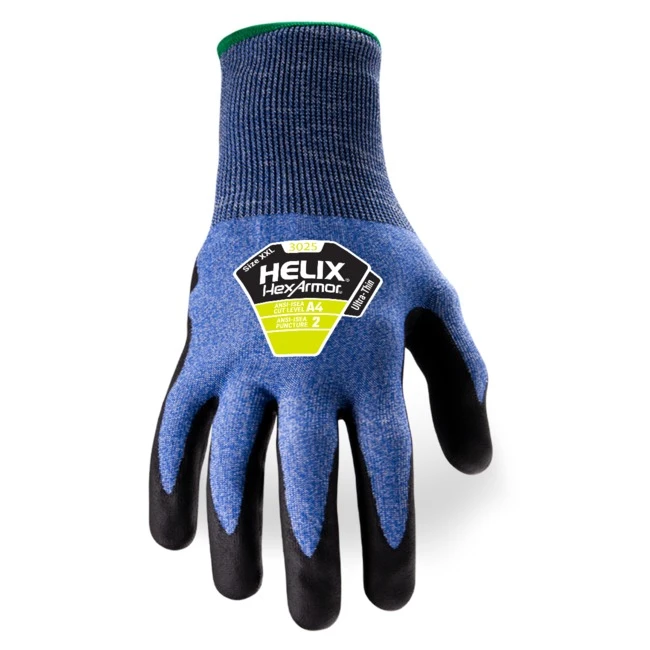 Helix 21g A4 HPPE/Steel knit with Ultra Thin Foam Nitrile Palm Coating #3025 - Image 2