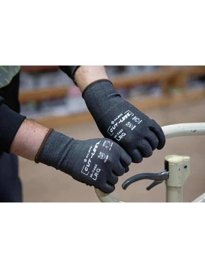 Cut-Less Korplex Glove with Foam Nitrile Palm, 18g, ANSI A4, 1 DZ #35-7465 - Image 4