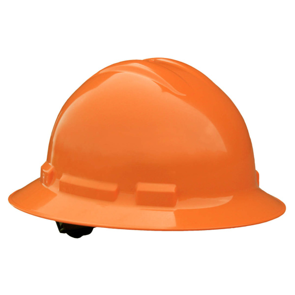 Quartz™ Full Brim 4 Point Ratchet Hard Hat - Orange, #QHR4-ORANGE