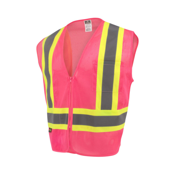 Radians SV22-1 Economy Type O Class 1 Safety Vest, Pink, 1 EA #SV22-1ZPM - Image 2