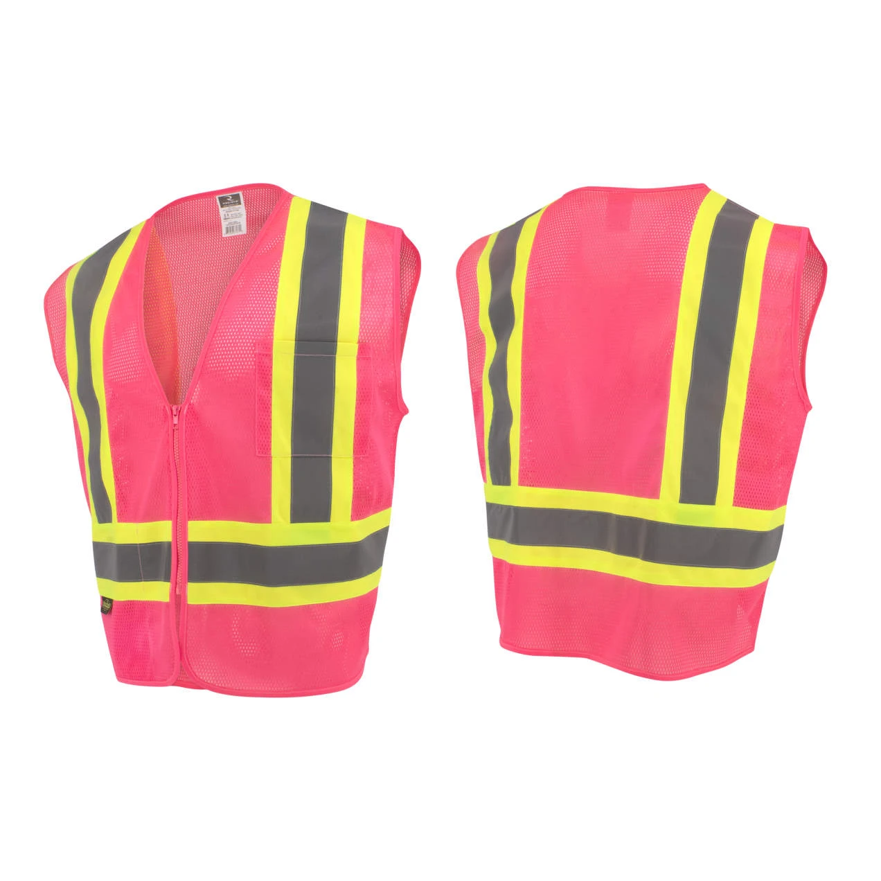 Radians SV22-1 Economy Type O Class 1 Safety Vest, Pink, 1 EA #SV22-1ZPM