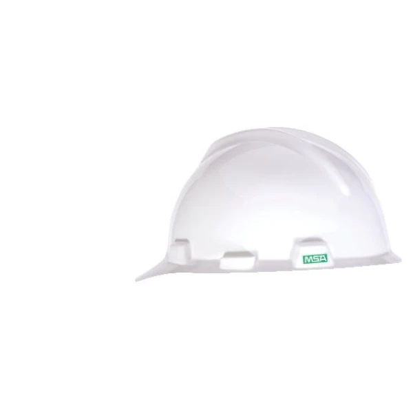 V-Gard Slotted Cap, White, w/Fas-Trac III Suspension, White, 1 EA #477482-Logo (Logo Included)