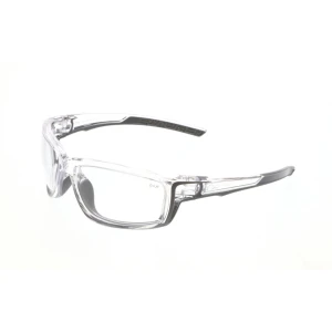 Swagger SR4 Series Safety Glasses - Permanently Injected Soft TPR - Dielectric- No Metal Pieces- Clear AntiFog Lens, MOQ 12 #SR410PF