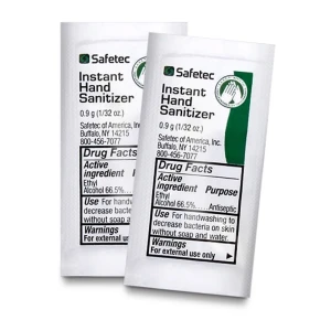 Safetec Hand Sanitizer .9 gram, Bulk, 2000/Case, #17378