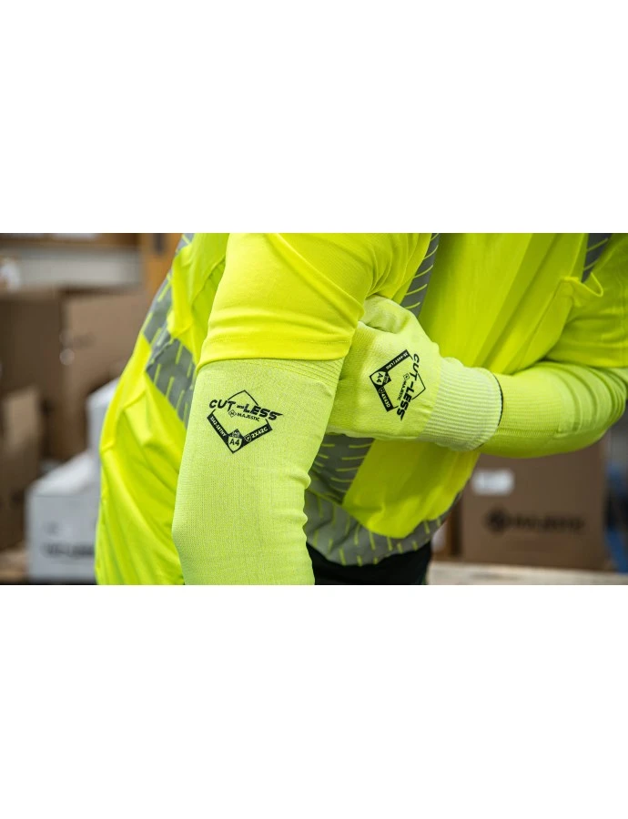 Cut-Less Korplex Cut Resistant Sleeves w/ Thumb Hole, ANSI A4, Pair #3142 - Image 3