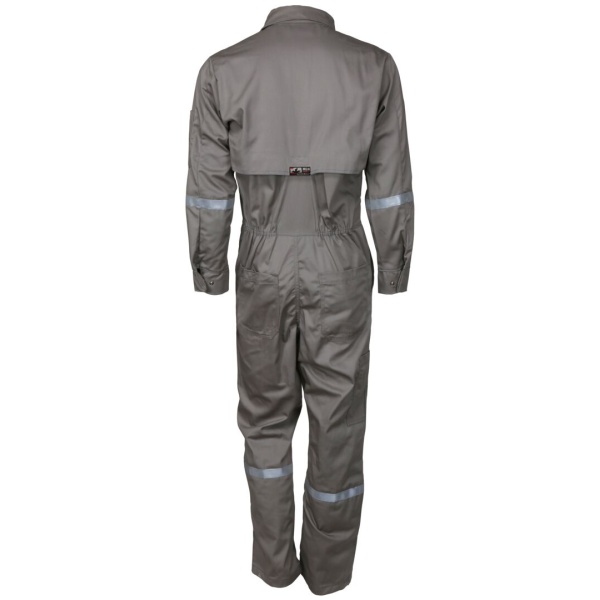 Summit Breeze® Flame Resistant (FR) Coverall - Gray 7-ounce Cotton Material, Chest Size (38 - 50), 1 EA #SBC2011 - Image 3