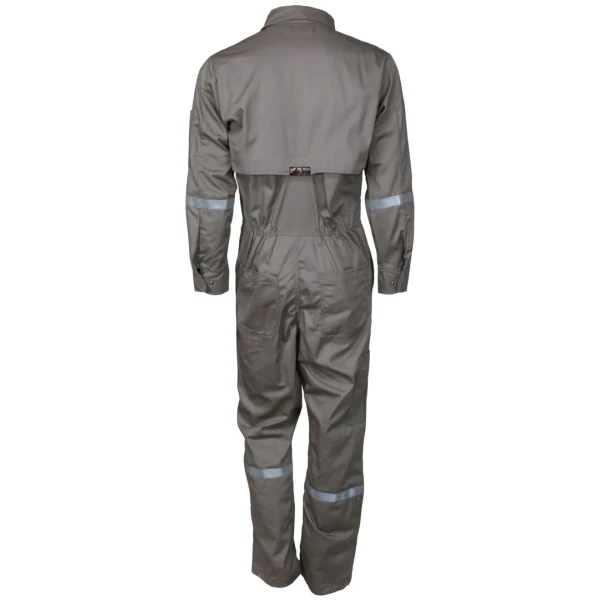 Summit Breeze® Flame Resistant (FR) Coverall - Gray 7-ounce Cotton Material, Chest Size (52 - 64), 1 EA #SBC2011 - Image 3