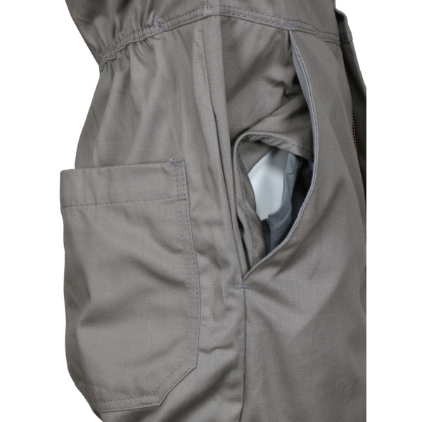 Summit Breeze® Flame Resistant (FR) Coverall - Gray 7-ounce Cotton Material, Chest Size (38 - 50), 1 EA #SBC2011 - Image 10