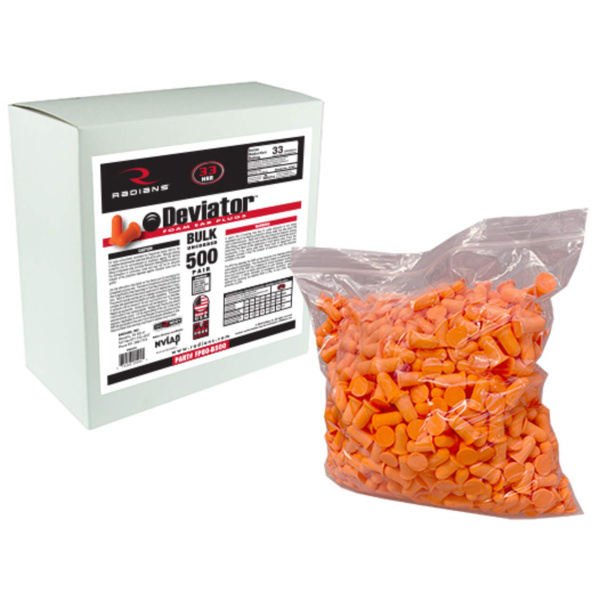 Deviator Foam Uncorded Earplug Dispenser Refill - 500 Pair #FP80-B500 - Image 2