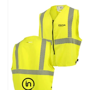 5.7 oz Class 2 AR/FR Vest with Segmented Reflective Tape, Hi-Vis Green, 1 EA #SV99A-2SZGSFR-(M-XL)-LOGO-ITK (Intertek Logo Included)