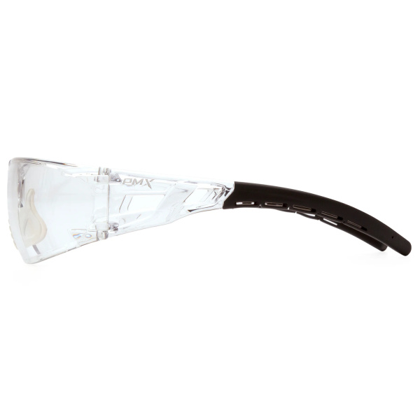 Fyxate Safety Glasses - Clear Lens - H2X AntiFog, Dielectric.  Rubber temple tips and nosepiece.  Single wraparound lens.MOQ 12 #SB10210ST - Image 3