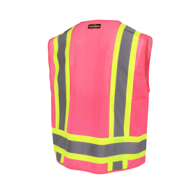 Radians SV6P-1 Type O Class 1 Mesh Surveyor Vest, 1 EA #SV6P-1- Logo (Logo Included) - Image 7