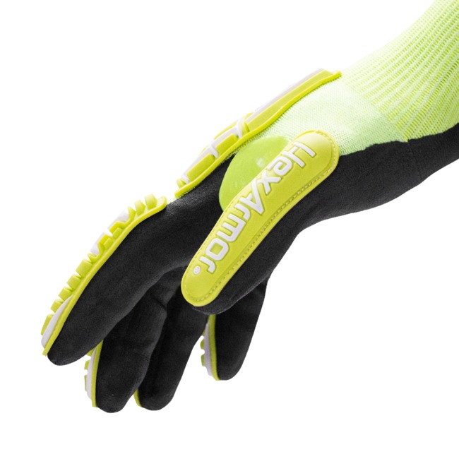 Helix 18g A9 HPPE/Steel/Tungsten Ultra Thin Foam Nitrile Palm Dip with Impact, 1/DZ #3062IMP - Image 3