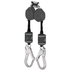 V-SHOCK PFL, 6', twin-leg, 36CS swivel snaphooks, twin link triple action carabiner (top), ANSI Z359.14, 1EA #VSOHW-012-QE-A