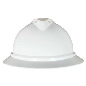 V-Gard 500 Hat, White Vented, 6-Point Fas-Trac III, 1/EA #10167950