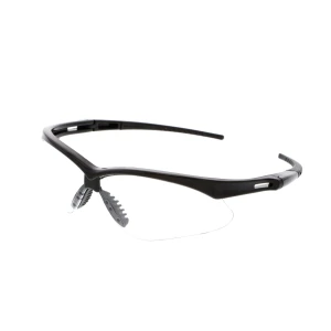 Memphis MP1 Series Safety Glasses Black Frame, Clear, MOQ 12 #MP110