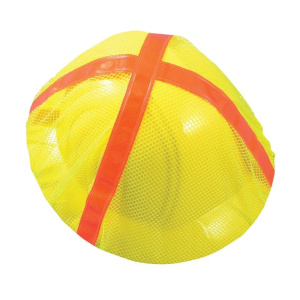 High Visibility Hard Hat Cover, Full Brim, Individual, 1/EA #V896-FB