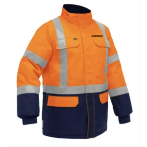 Bisley® ANSI Type R Class 3 and CSA Z96 Class 2 X-Back Extreme Cold Jacket with Navy Bottom, 1 EA  #343M6450X-Arrow-Logo (Logo Included)